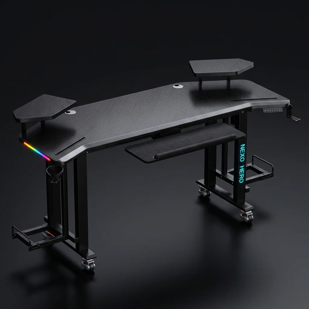 NEXOHERO Desk Pro electric standing desk full setup showcase